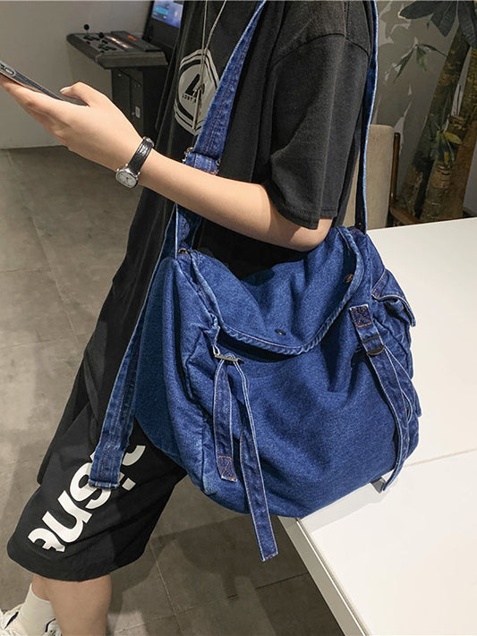 Women Vintage Large Capacity Canvas Crossbody Bag