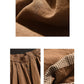 Women Summer Solid Linen Button Harem Pants