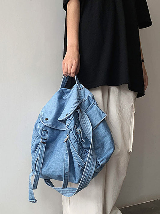 Women Vintage Large Capacity Canvas Crossbody Bag