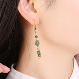 Temperament Long Chinese Style Retro Ethnic Style Earrings