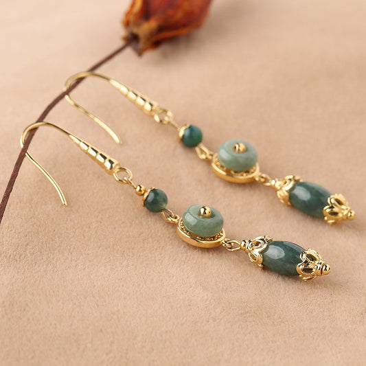 Temperament Long Chinese Style Retro Ethnic Style Earrings