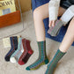 5 Pairs Women Floral Jacquard Socks