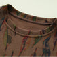 Vintage Cotton Floral Patchwork Round Neck T-Shirt