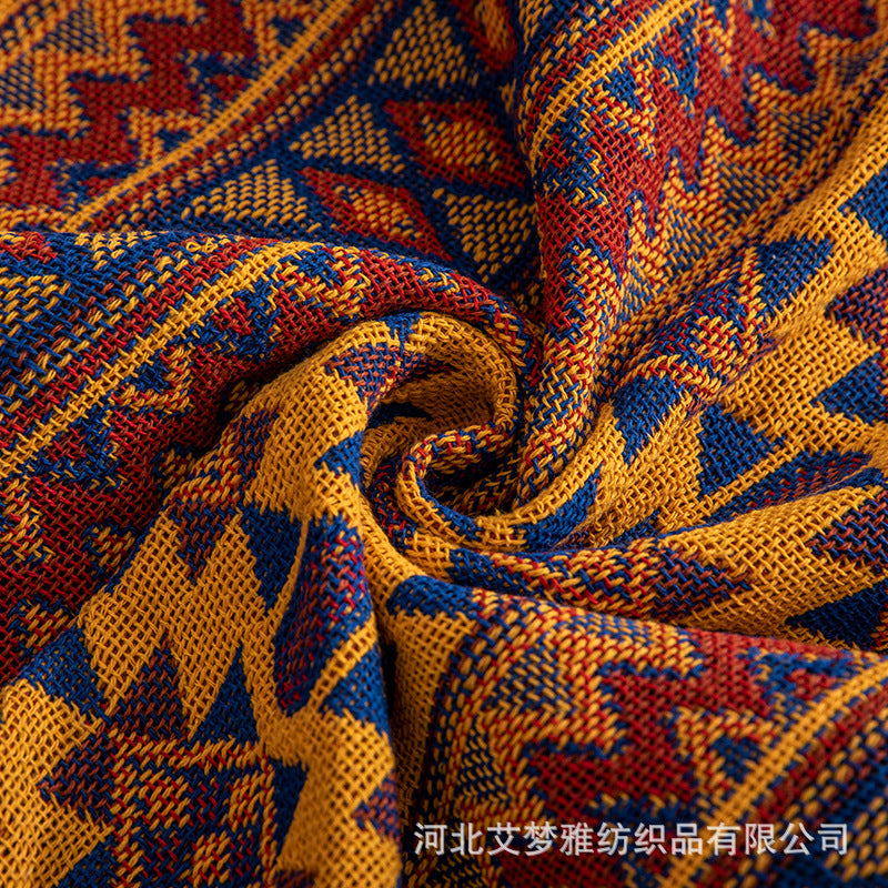Ethnic Geometric Fashion Double-Sided Throw Blanket