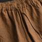 Women Summer Solid Linen Loose Harem Pants