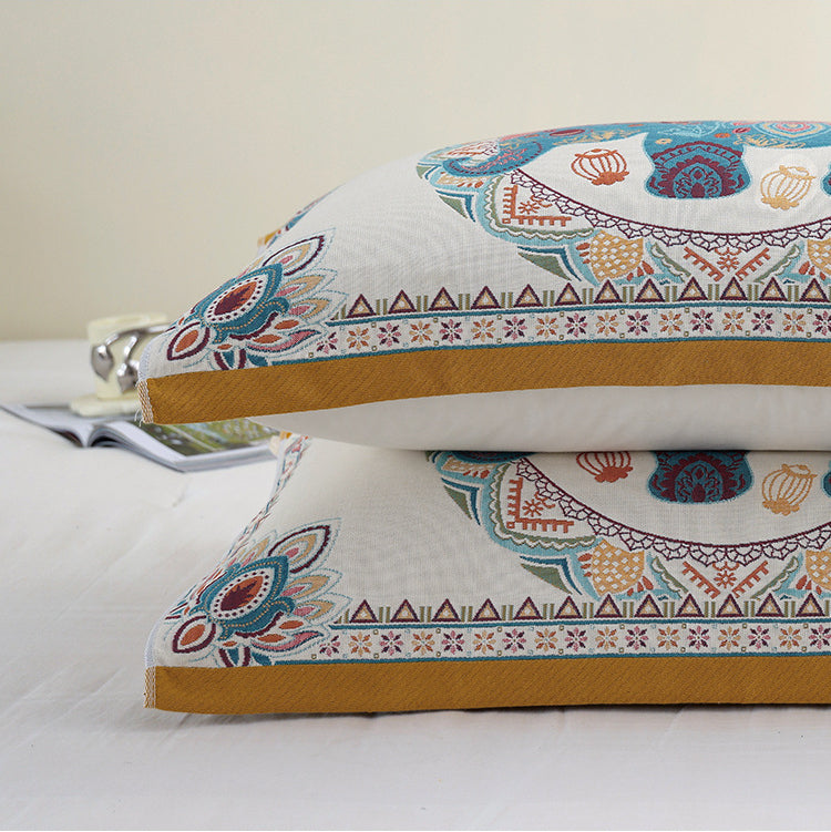 Vintage Cotton Padded Pillow Towel