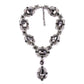 European and American Alloy Glass Crystal Clavicle Necklace