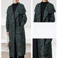 Artistic Lapel Large Size Sweater Knitted High-End Coat
