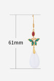 Vintage Literary Imitation White Jade Earrings