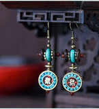 Vintage Niche Design Nepalese Exotic Earrings