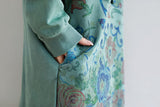Literary Stitching Hooded Plus Size Slimming Dress