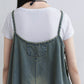 Plus Size Loose Personality Denim Two-Wear Overalls