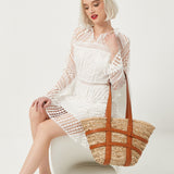 Hand-Made Large Capacity Single Shoulder Rattan Bag