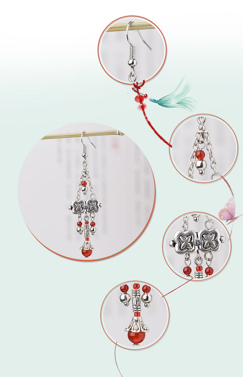 Niche Ethnic Style Retro Style Simple Earrings