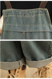 Literary Retro Large Size Loose Casual Denim Overalls
