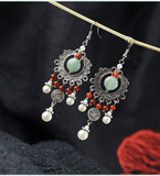 Retro Ethnic Style Long Flowing Bohemian Style High-End Earrings