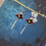 Retro Literary Long Tassel Bohemian Style Earrings