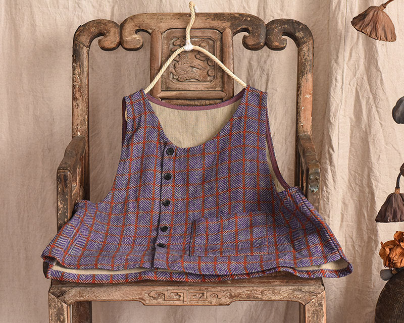 Literary Cotton And Linen Casual Vest Sleeveless Cardigan Vest