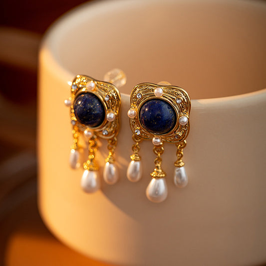 Vintage Niche High-Grade Court Style Earrings