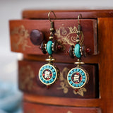 Vintage Niche Design Nepalese Exotic Earrings