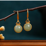 Antique Gold-Plated Literary And Artistic Vintage Earrings