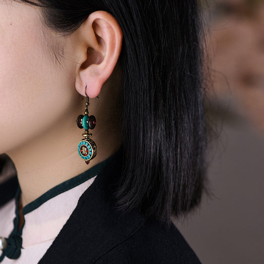 Boucles d’oreilles exotiques népalaises vintage Niche Design