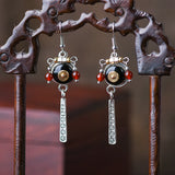 Retro Literary Long Tassel Bohemian Style Earrings
