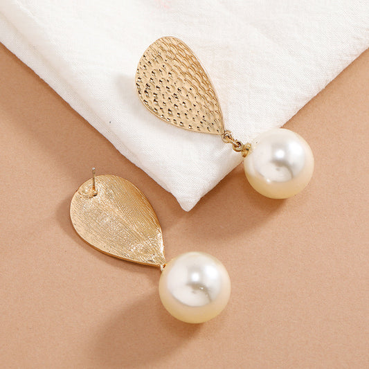 Boucles d'oreilles pendantes en perles de goutte d'eau de tempérament