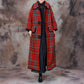 Winter Plaid Woolen Coat Fashionable Temperament Woolen Coat