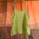 Ramie Camisole Literary Retro Loose Plus Size Top