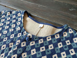 Artistic Retro Round Neck Loose Bat Sleeve Button Jacket