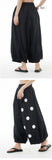Loose And Slim Plus Size Pants With Polka Dot Printing Wide-Leg Pants