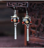 Retro Literary Long Tassel Bohemian Style Earrings