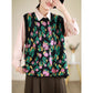 Artistic Loose Sleeveless Three-Dimensional Flower Knitted Vest