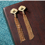 Vintage Luxury Tassel Earrings With A Light Touch