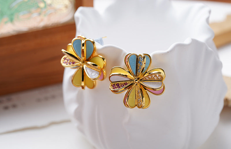 Niche Design Sense Personality Simple Fashion All Matching Earrings