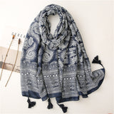Artistic Print National Style Four Seasons Scarf