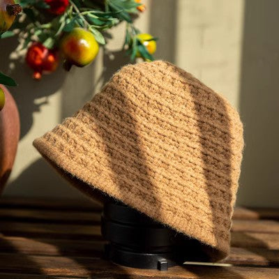 Autumn And Winter Warm Solid Color Fashionable Knitted Hat