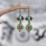 Vintage Niche Design Nepalese Exotic Earrings