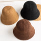 Fashionable Solid Color Hoop Cashmere Warm Hat