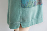 Literary Stitching Hooded Plus Size Slimming Dress
