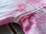 Vintage Double Cotton Loose Tie Dye Nine-Quarter Sleeve Top