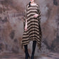Autumn And Winter Knitted Shawl Striped Knitted Fringed Shawl