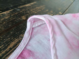 Vintage Double Cotton Loose Tie Dye Nine-Quarter Sleeve Top