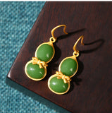 Vintage Ethnic Gourd Gold-Plated Earrings