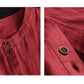 Solid Color Loose Art Casual Retro Heavy Industry Linen Shirt