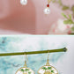 Antique Long Bamboo Tassel Earrings New Chinese Fan-Shaped Earrings