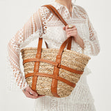 Hand-Made Large Capacity Single Shoulder Rattan Bag