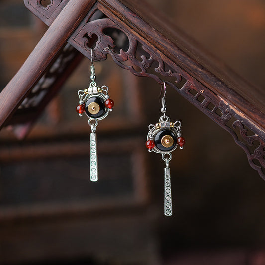 Retro Literary Long Tassel Bohemian Style Earrings