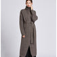 Long Style Large Size Loose Thickened Lapel Sweater Jacket
